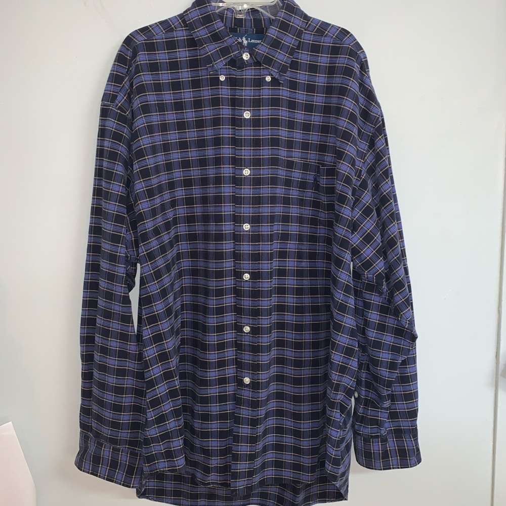 EUC Ralph Lauren Big Shirt Long Sleeve Size L